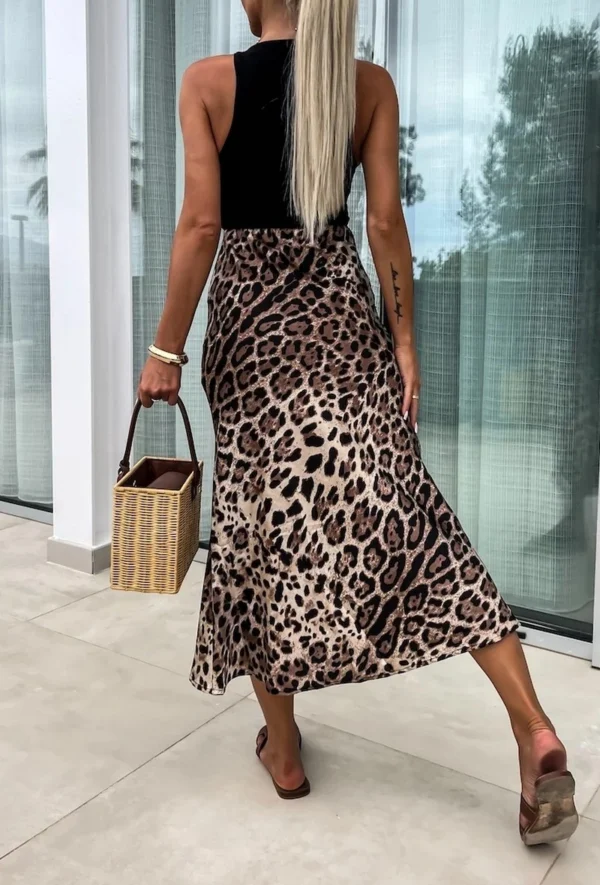Leopard dámska sukňa - Image 2